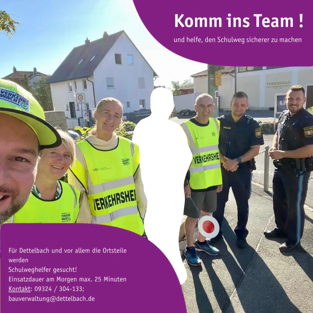 Komm ins Team! und helfe, den Schulweg sicherer zu machen